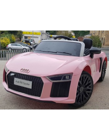 Ηλεκτροκίνητο Παιδικό Αυτοκίνητο Licensed Audi R8 Spyder 12V Ροζ 