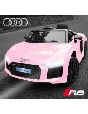 Ηλεκτροκίνητο Παιδικό Αυτοκίνητο Licensed Audi R8 Spyder 12V Ροζ 