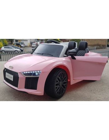 Ηλεκτροκίνητο Παιδικό Αυτοκίνητο Licensed Audi R8 Spyder 12V Ροζ 