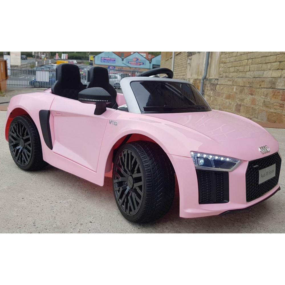 Kid Electric Car Licensed Audi R8 Spyder 12V Pink Color 