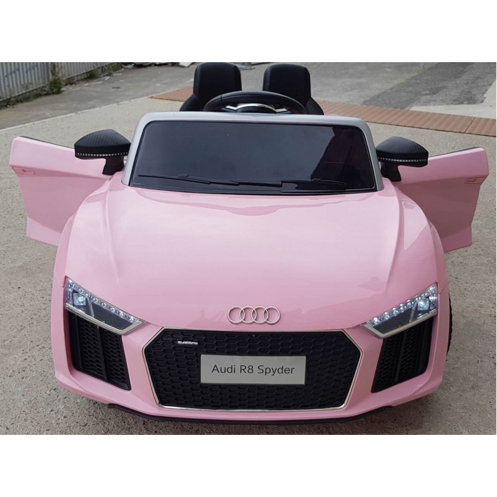 Kid Electric Car Licensed Audi R8 Spyder 12V Pink Color 