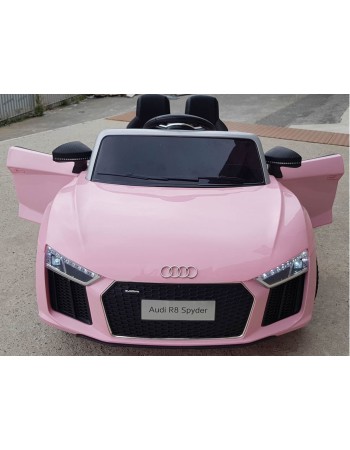 Ηλεκτροκίνητο Παιδικό Αυτοκίνητο Licensed Audi R8 Spyder 12V Ροζ 