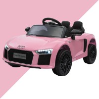 Kid Electric Car Licensed Audi R8 Spyder 12V Pink Color 