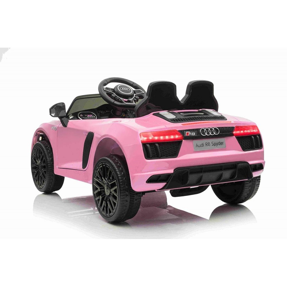 Kid Electric Car Licensed Audi R8 Spyder 12V Pink Color 