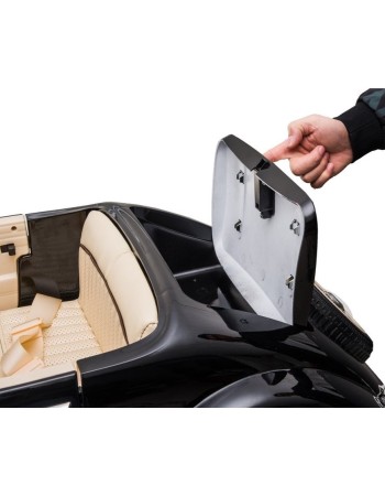 Ηλεκτροκίνητο παιδικό αυτοκίνητο Διθέσιο Vintage Licensed Mercedes Benz Typ 540K 12V σε μαύρο