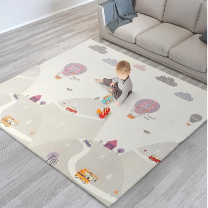 Βρεφικό χαλάκι δραστηριοτήτων Διπλής όψης αδιάβροχο και αντιολισθητικό 180x200cm L38