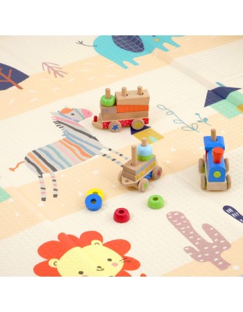 Βρεφικό χαλάκι δραστηριοτήτων Διπλής όψης αδιάβροχο και αντιολισθητικό 180x200cm L38