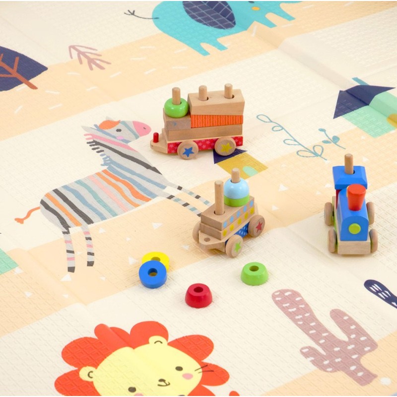 Βρεφικό χαλάκι δραστηριοτήτων Διπλής όψης αδιάβροχο και αντιολισθητικό 180x200cm L38