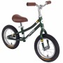 Παιδικό ποδήλατο ισορροπίας Mynat vintage με δερμάτινη σέλα και χειρολαβές πράσινο