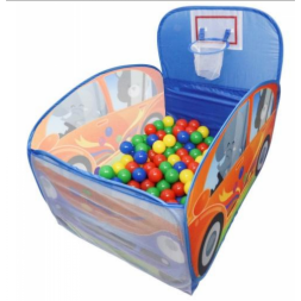 Παιδικός Παιδότοπος Παιχνιδιού Magic Car Ball pit 2 σε 1 με 100 μπαλάκια 