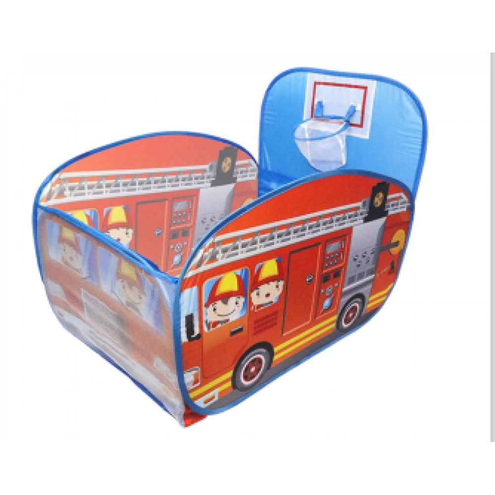 Παιδικός Παιδότοπος Παιχνιδιού Magic Fire Truck Ball pit 2 σε 1 με 100 μπαλάκια 