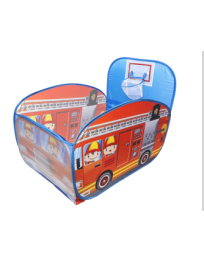 Παιδικός Παιδότοπος Παιχνιδιού Magic Fire Truck Ball pit 2 σε 1 με 100 μπαλάκια 