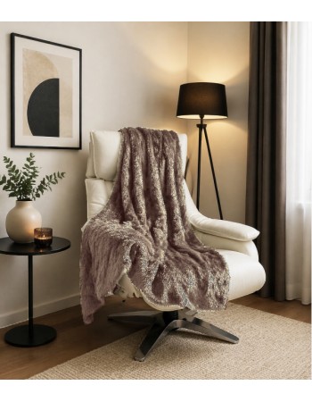 Σετ Ριχτάρια 3 τεμαχίων για διθέσιο, τριθέσιο καναπέ και πολυθρόνα σε καφέ ανοιχτό χρώμα