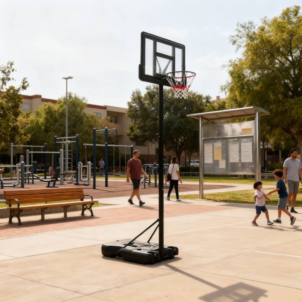 Μπασκέτα Forall  A021A με βάση και ρυθμιζόμενο ύψος στεφάνης από 135 έως 305 εκατοστά