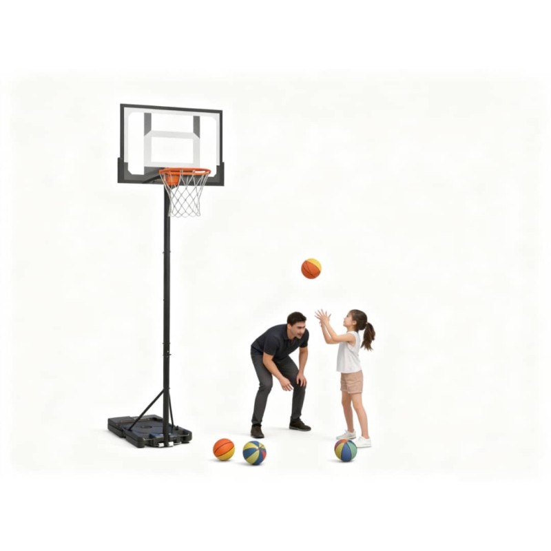 Μπασκέτα Forall  S018K με βάση  και  ρυθμιζόμενο ύψος στεφάνης από 108 έως 210 εκατοστά