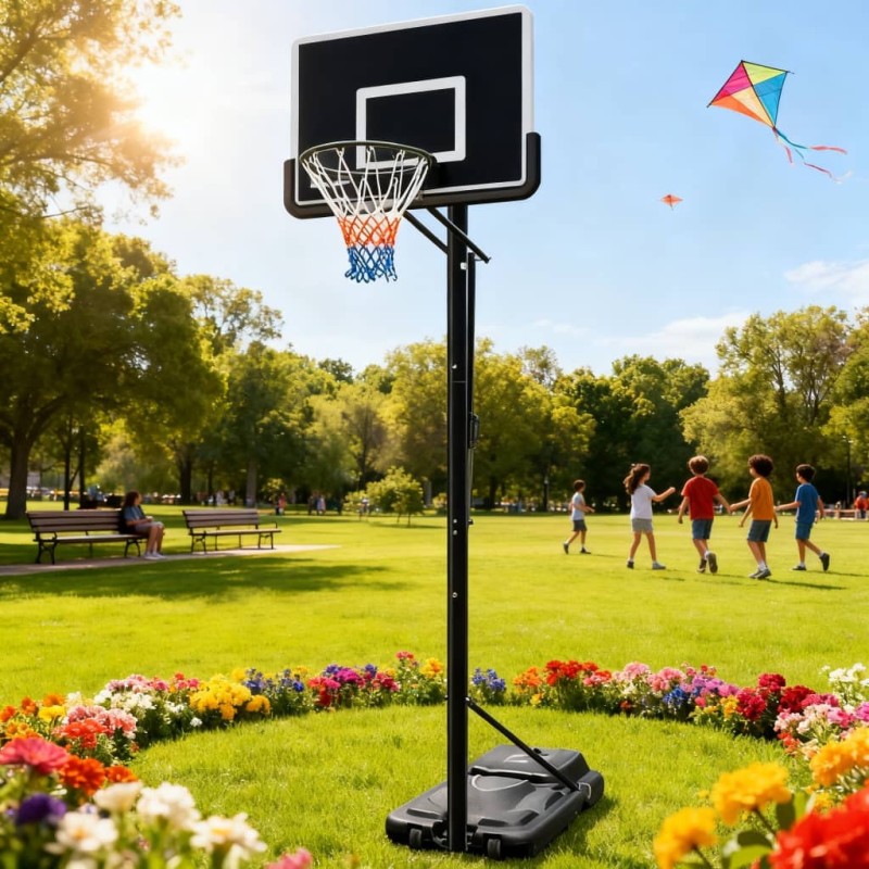 Μπασκέτα Forall  S020 με βάση και ρυθμιζόμενο ύψος στεφάνης από 245 έως 305 εκατοστά