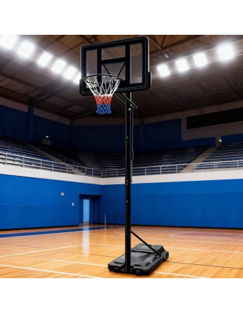 Μπασκέτα Forall  S020 με βάση και ρυθμιζόμενο ύψος στεφάνης από 245 έως 305 εκατοστά