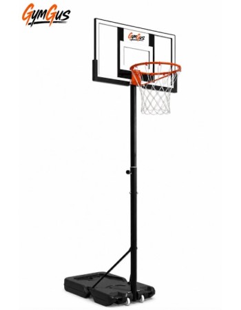 Μπασκέτα GymGus W003P με βάση και ρυθμιζόμενο ύψος στεφάνης από 100 έως 305 εκατοστά