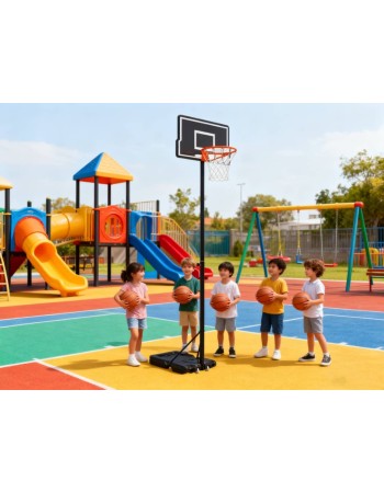 Μπασκέτα Forall  ZW003PS με βάση και ρυθμιζόμενο ύψος στεφάνης από 100 έως 305 εκατοστά