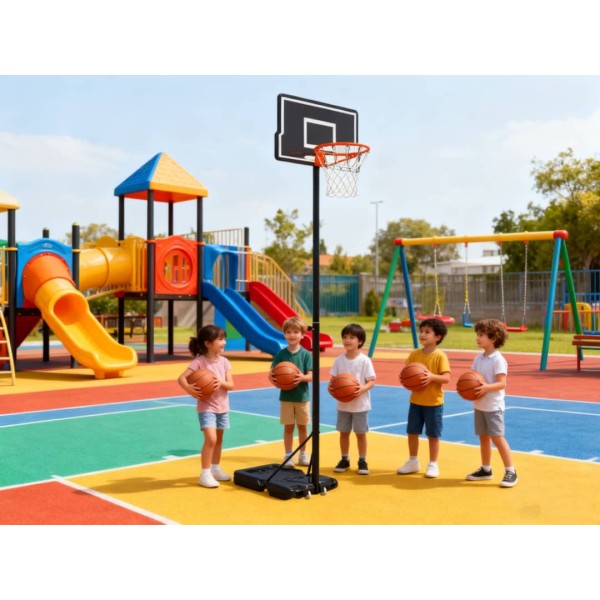 Μπασκέτα Forall  ZW003PS με βάση και ρυθμιζόμενο ύψος στεφάνης από 100 έως 305 εκατοστά