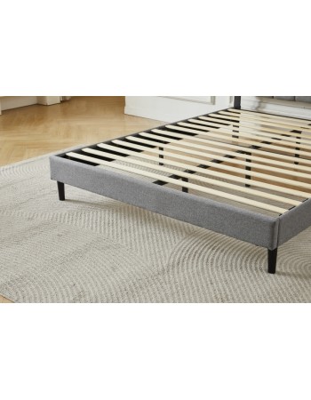 Διπλό Κρεβάτι Cecilia 160x200c σε γκρι χρώμα