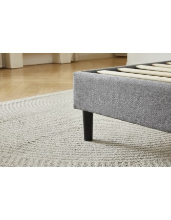 Διπλό Κρεβάτι Cecilia 160x200c σε γκρι χρώμα