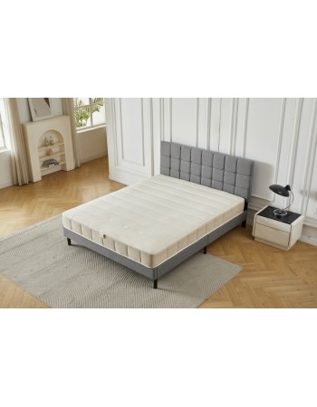 Διπλό Κρεβάτι Cecilia 160x200c σε γκρι χρώμα