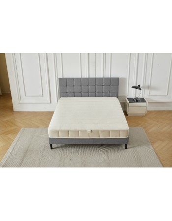 Διπλό Κρεβάτι Cecilia 160x200c σε γκρι χρώμα