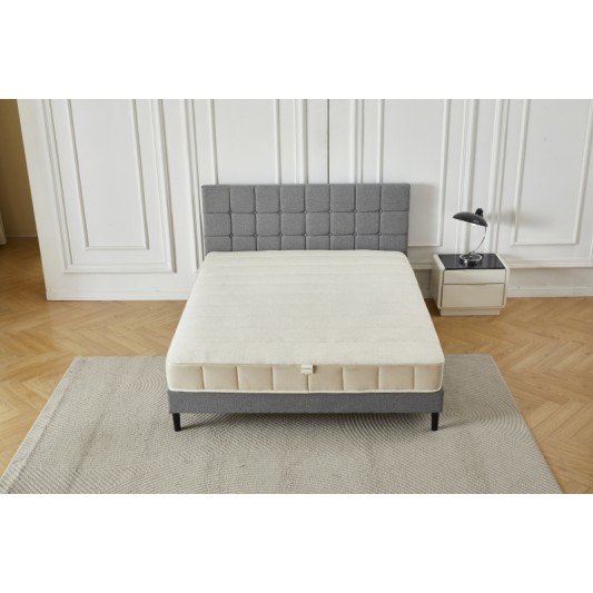Διπλό Κρεβάτι Cecilia 160x200c σε γκρι χρώμα