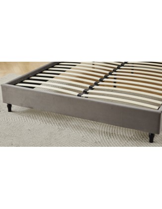 Διπλό Κρεβάτι Victoria 160x200cm σε γκρι χρώμα