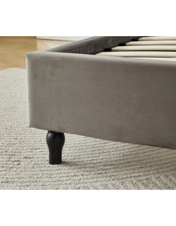 Διπλό Κρεβάτι Victoria 160x200cm σε γκρι χρώμα
