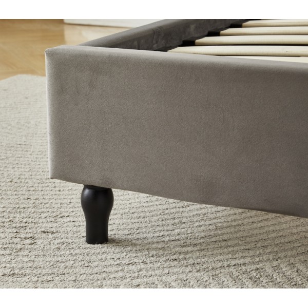 Διπλό Κρεβάτι Victoria 160x200cm σε γκρι χρώμα