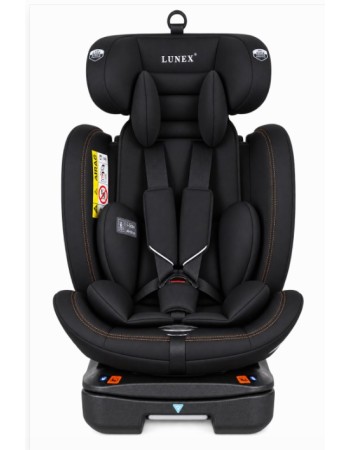 Καθισματάκι αυτοκινήτου Lunex με isofix για βάρος 0 έως 36kg περιστρεφόμενο 360 μοίρες σε Μαύρο
