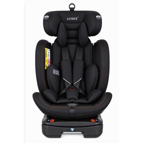 Καθισματάκι αυτοκινήτου Lunex με isofix για βάρος 0 έως 36kg περιστρεφόμενο 360 μοίρες σε Μαύρο