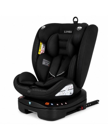 Καθισματάκι αυτοκινήτου Lunex με isofix για βάρος 0 έως 36kg περιστρεφόμενο 360 μοίρες σε Μαύρο