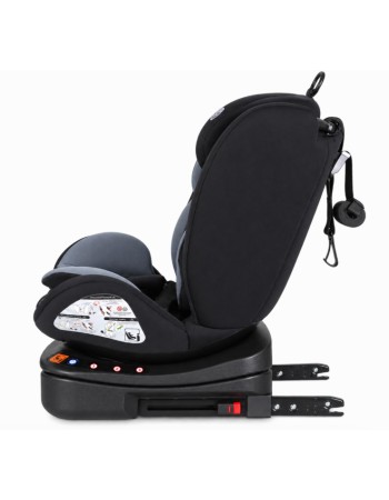 Καθισματάκι αυτοκινήτου Lunex με isofix για βάρος 0 έως 36kg περιστρεφόμενο 360 μοίρες σε Μαύρο