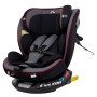 Καθισματάκι αυτοκινήτου G με isofix για βάρος 0 έως 36kg περιστρεφόμενο 360 μοίρες σε μαύρο γκρι με κόκκινες λεπτομέρειες