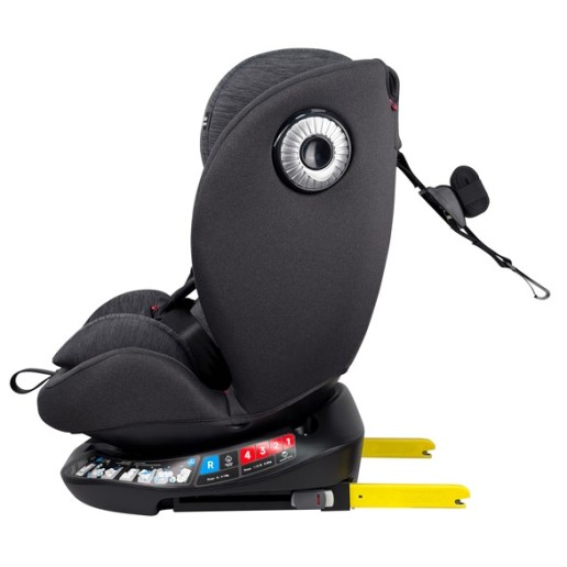 Καθισματάκι αυτοκινήτου G με isofix για βάρος 0 έως 36kg περιστρεφόμενο 360 μοίρες σε μαύρο γκρι