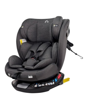 Καθισματάκι αυτοκινήτου G με isofix για βάρος 0 έως 36kg περιστρεφόμενο 360 μοίρες σε γκρι