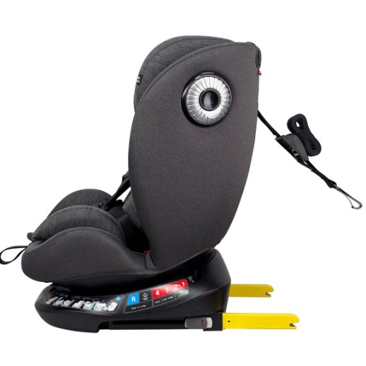 Καθισματάκι αυτοκινήτου G με isofix για βάρος 0 έως 36kg περιστρεφόμενο 360 μοίρες σε γκρι