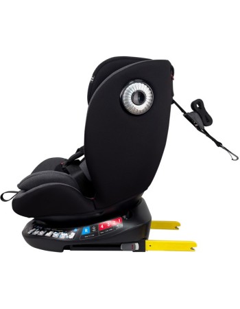 Καθισματάκι αυτοκινήτου G με isofix για βάρος 0 έως 36kg περιστρεφόμενο 360 μοίρες σε γκρι μαύρο