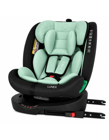 Παιδικό κάθισμα αυτοκινήτου LUNEX i-Size με Isofix 0-36 kg περιστρεφόμενο 360 μοίρες μαύρο φυστικί