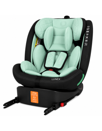 Παιδικό κάθισμα αυτοκινήτου LUNEX i-Size με Isofix 0-36 kg περιστρεφόμενο 360 μοίρες μαύρο φυστικί