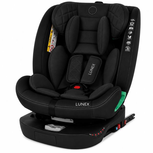 Παιδικό κάθισμα αυτοκινήτου LUNEX i-Size με Isofix 0-36 kg περιστρεφόμενο 360 μοίρες μαύρο