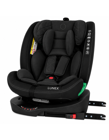 Παιδικό κάθισμα αυτοκινήτου LUNEX i-Size με Isofix 0-36 kg περιστρεφόμενο 360 μοίρες μαύρο