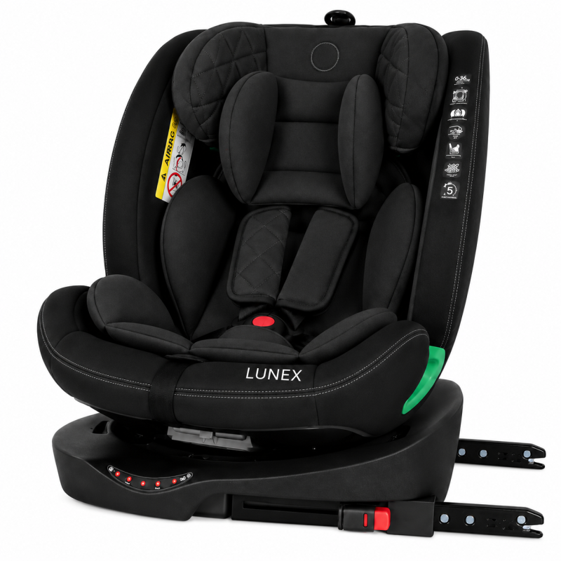 Παιδικό κάθισμα αυτοκινήτου LUNEX i-Size με Isofix 0-36 kg περιστρεφόμενο 360 μοίρες μαύρο