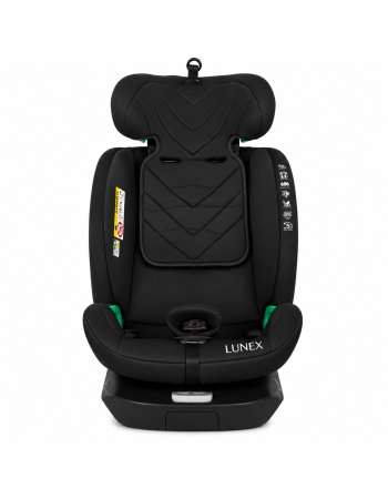 Παιδικό κάθισμα αυτοκινήτου LUNEX i-Size με Isofix 0-36 kg περιστρεφόμενο 360 μοίρες μαύρο