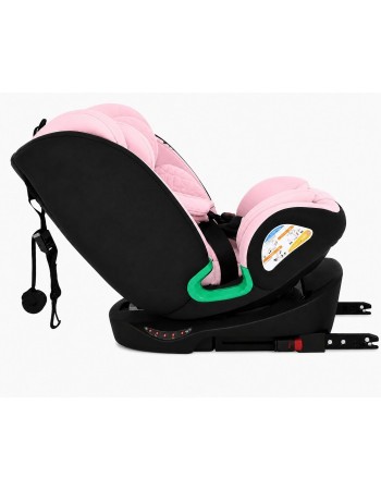 Παιδικό κάθισμα αυτοκινήτου LUNEX i-Size με Isofix 0-36 kg περιστρεφόμενο 360 μοίρες μαύρο ροζ