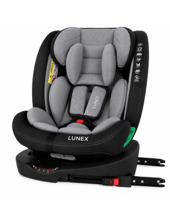 Παιδικό κάθισμα αυτοκινήτου LUNEX i-Size με Isofix 0-36 kg περιστρεφόμενο 360 μοίρες μαύρο γκρι