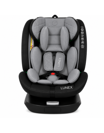 Παιδικό κάθισμα αυτοκινήτου LUNEX i-Size με Isofix 0-36 kg περιστρεφόμενο 360 μοίρες μαύρο γκρι